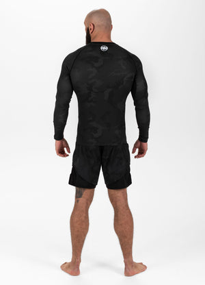 Langarm Rashguard Net Camo Hilltop II -