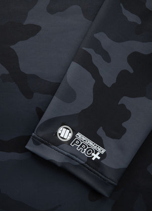 Longsleeve Rashguard Performance Pro plus All Black Camo Boxing - Pitbull.eu