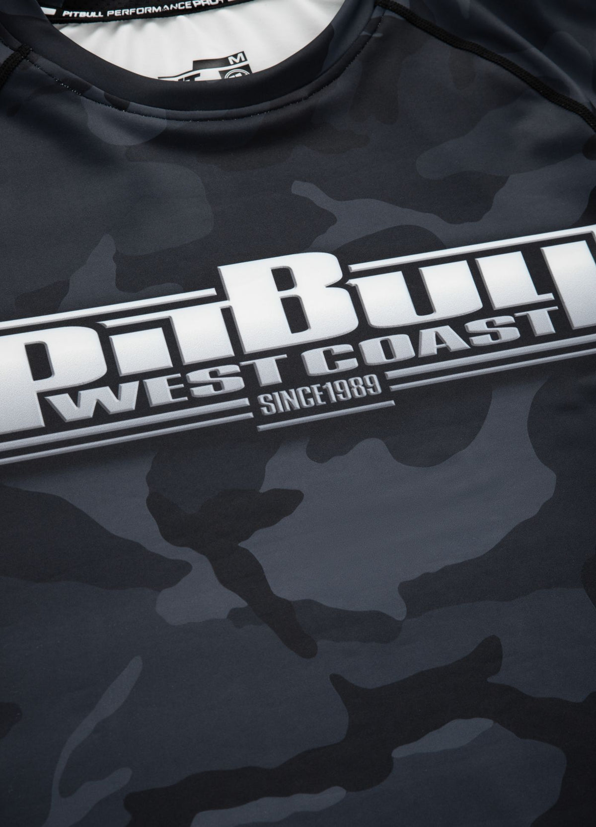 Longsleeve Rashguard Performance Pro plus All Black Camo Boxing - Pitbull.eu