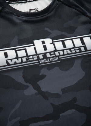 Longsleeve Rashguard Performance Pro plus All Black Camo Boxing - Pitbull.eu