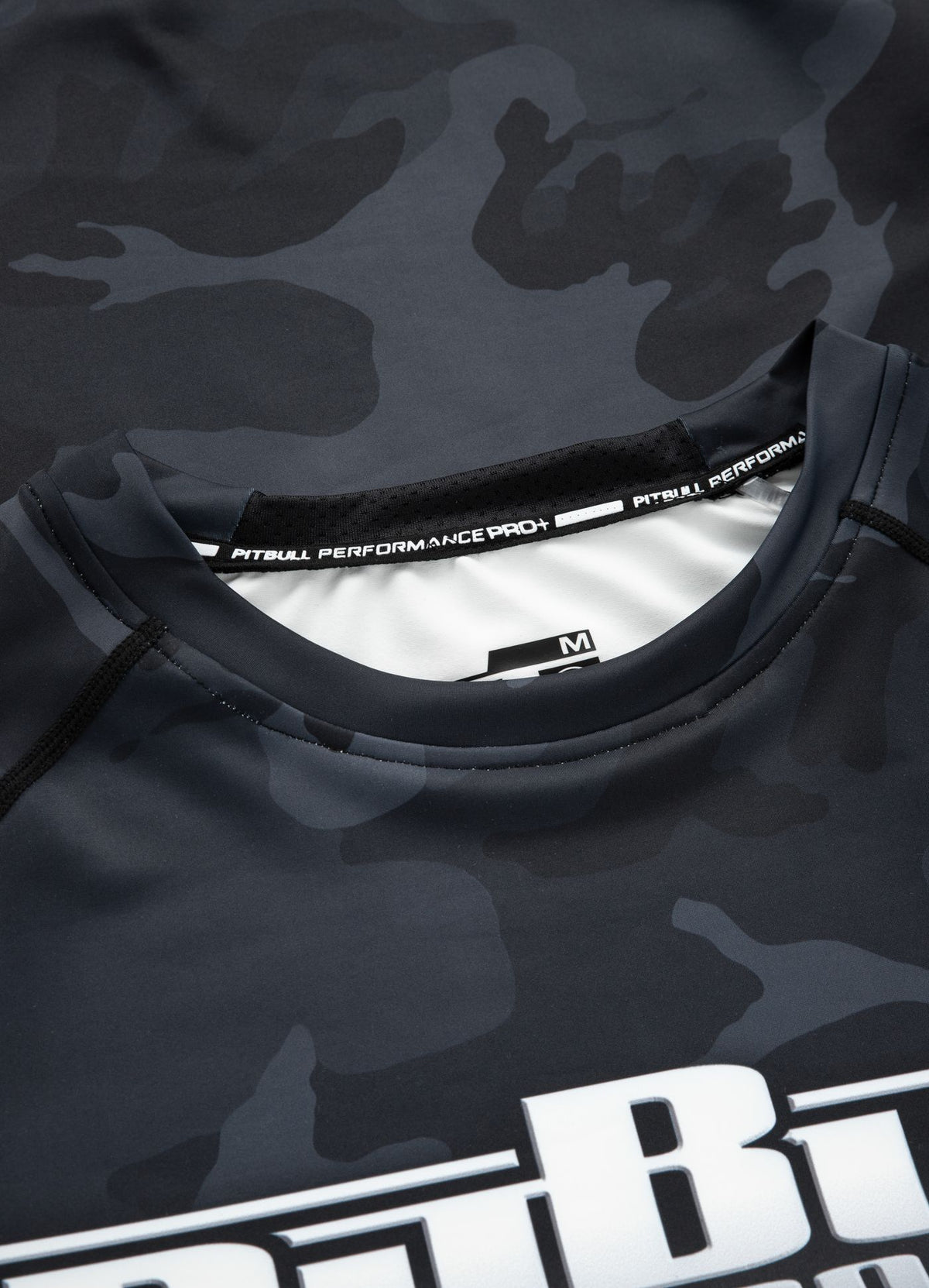 Longsleeve Rashguard Performance Pro plus All Black Camo Boxing - Pitbull.eu