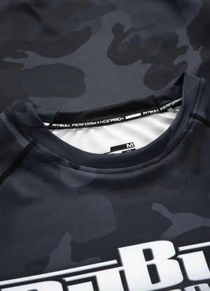 Longsleeve Rashguard Performance Pro plus All Black Camo Boxing - Pitbull.eu