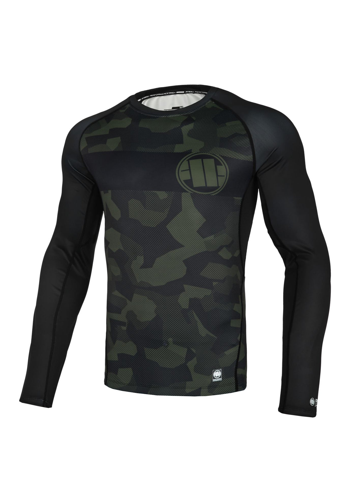 Rashguard Langarm tailliert DILLARD CASINO Olive Camo