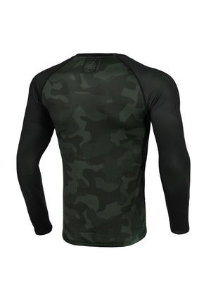 Rashguard Langarm tailliert DILLARD CASINO Olive Camo