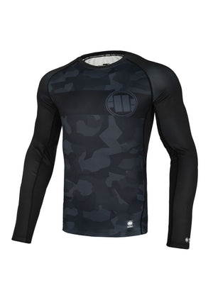 Rashguard Langarm tailliert DILLARD CASINO Grey Camo