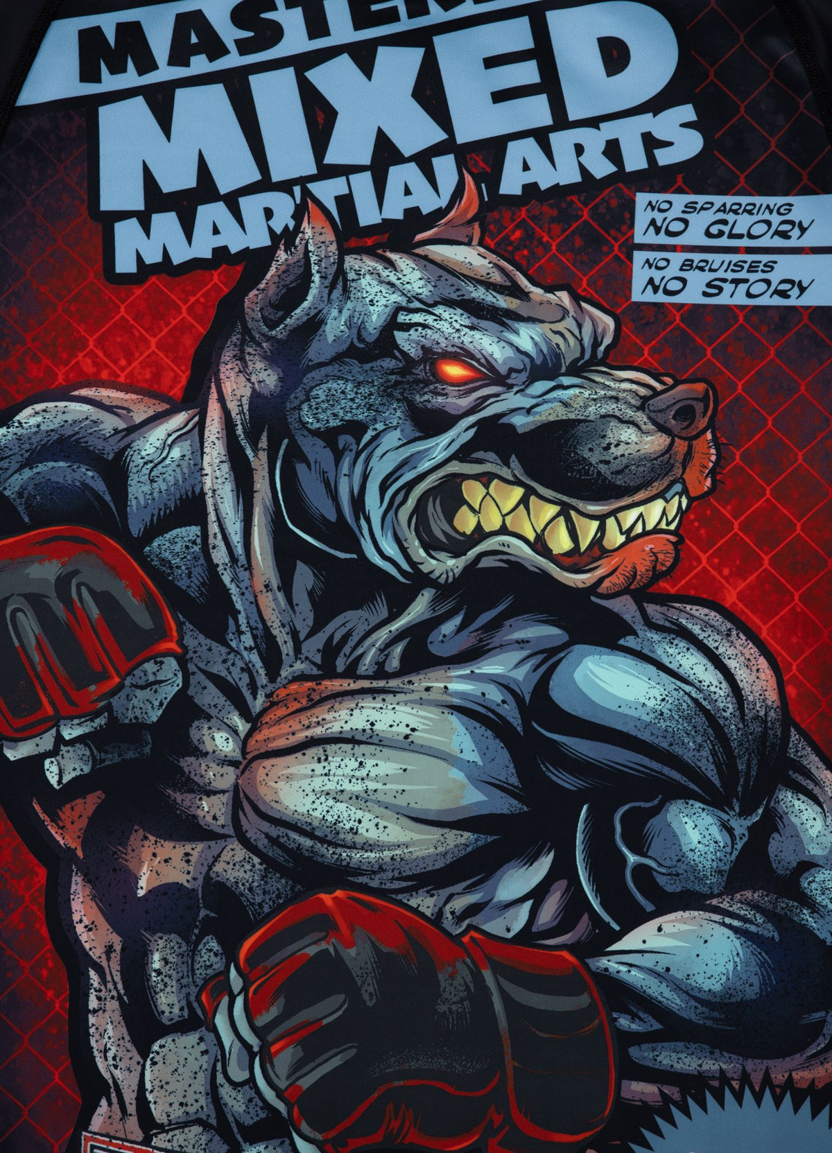 Langarm-Rashguard Performance Pro plus Masters of MMA