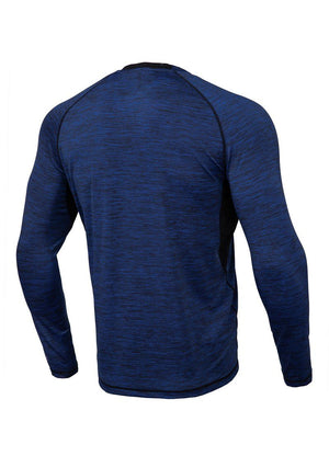 Rashguard Longsleeve Performance KLEINES LOGO Navy Melange