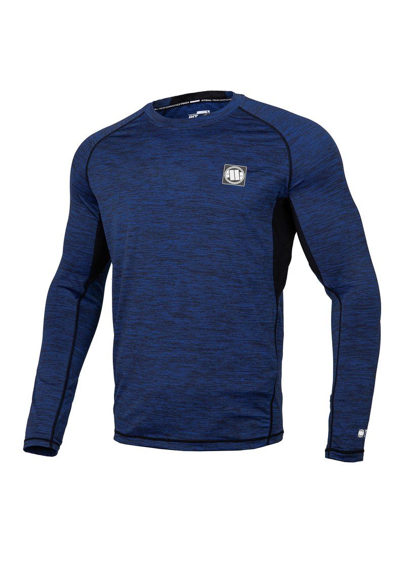 Rashguard Longsleeve Performance KLEINES LOGO Navy Melange