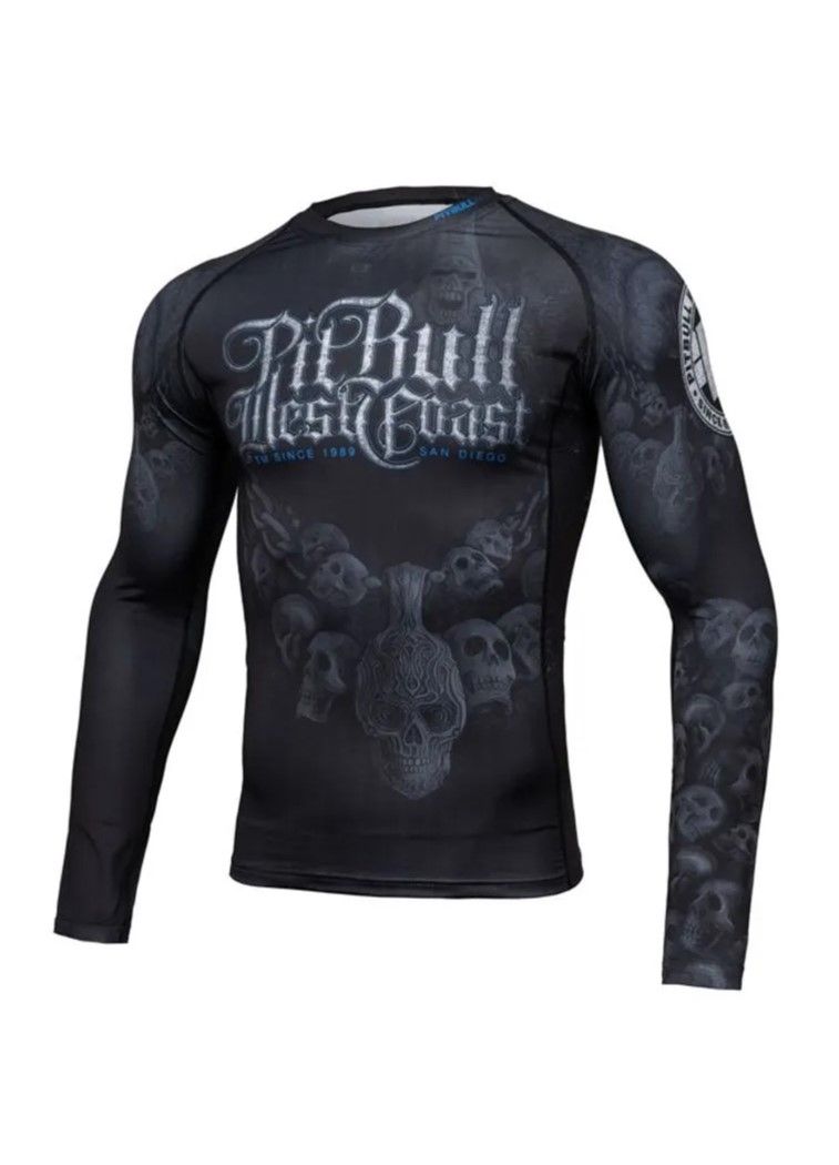Langärmliger SKULL DOG ​​Rashguard