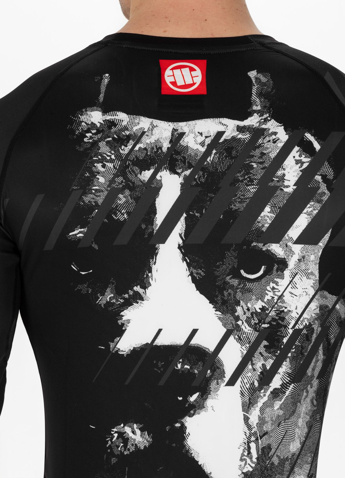 Langarm Rashguard Street Dog - Schwarz