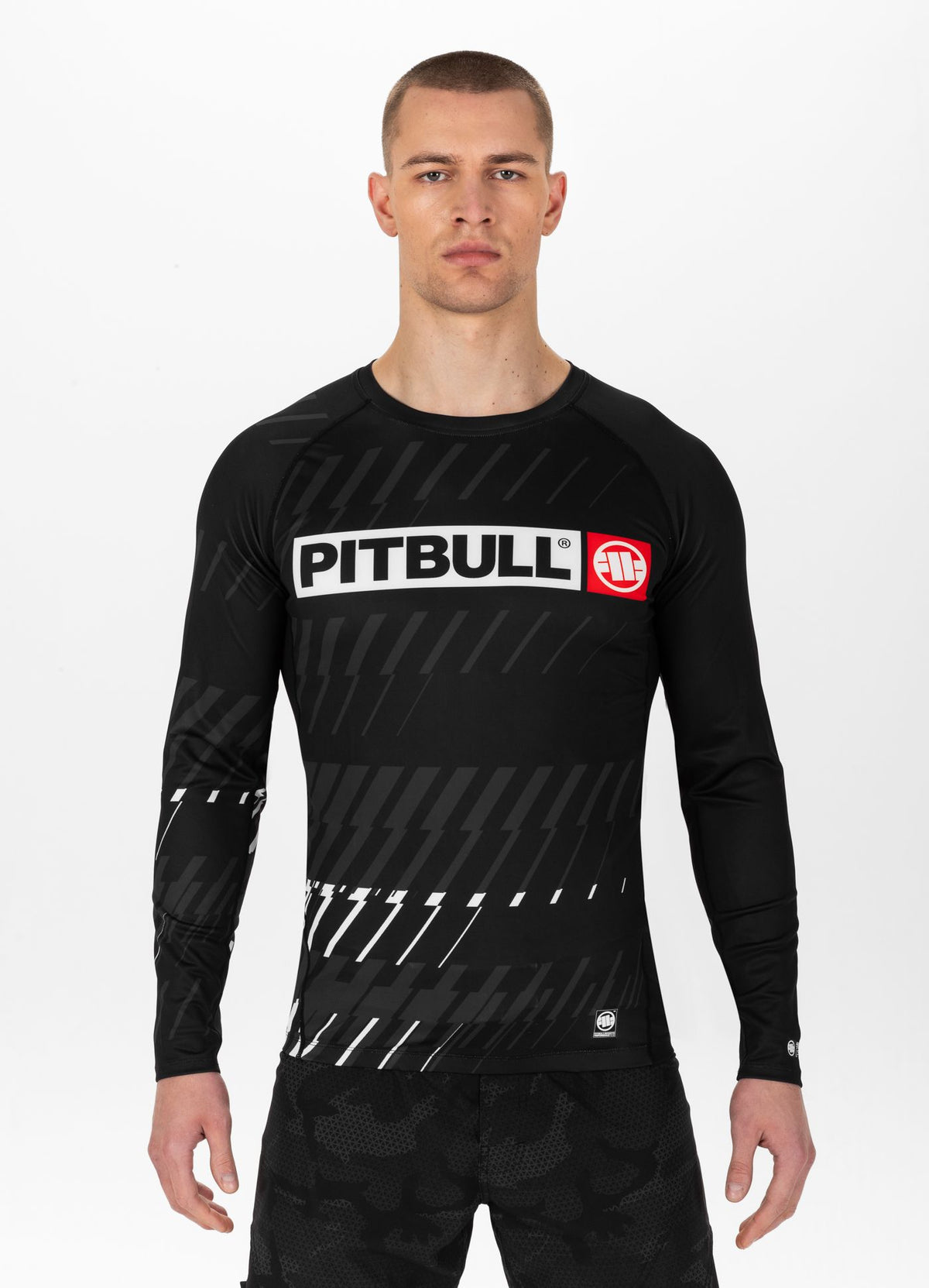 Langarm Rashguard Street Dog - Schwarz