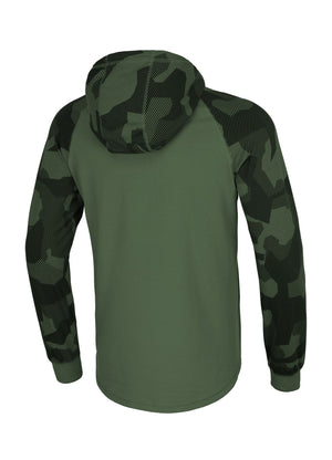 Langarmshirt mit Kapuze, Spandex, Mercado Dillard, kleines Logo