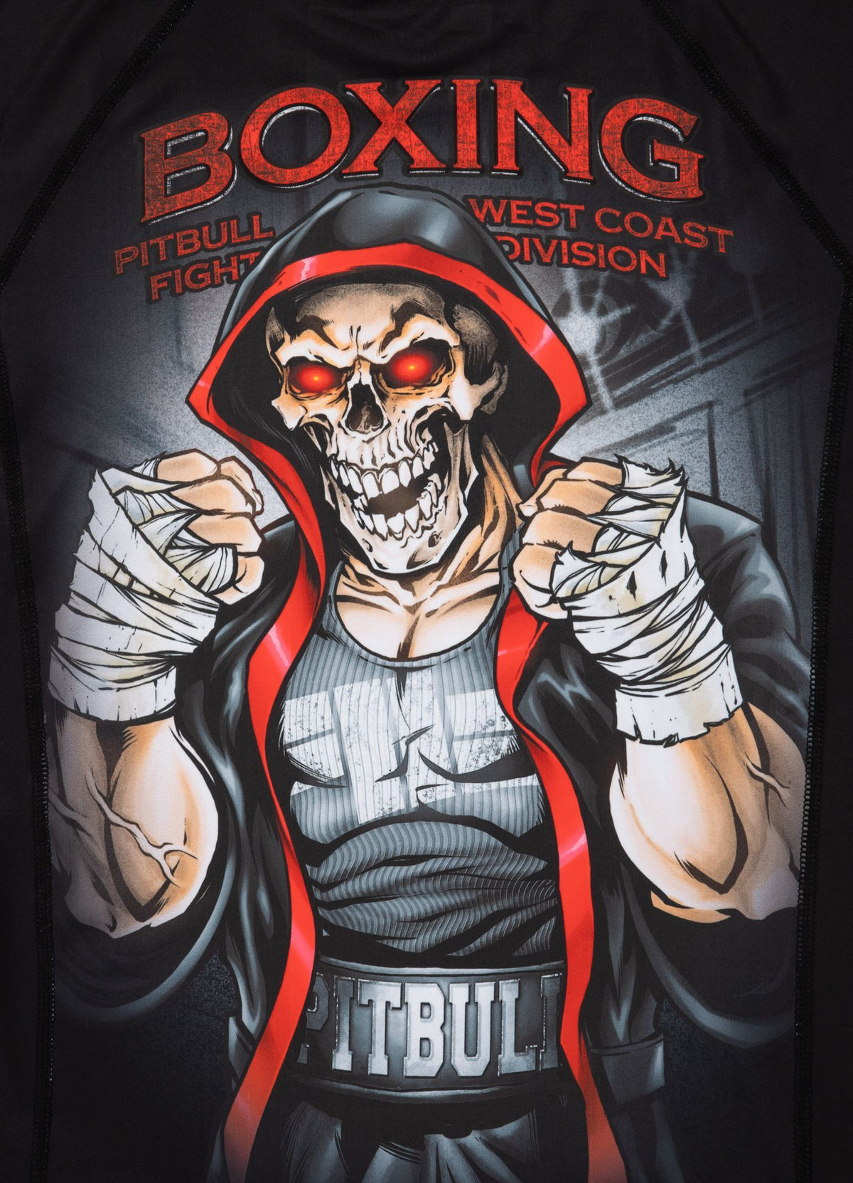 RASHGUARD BOXEN SCHWARZ