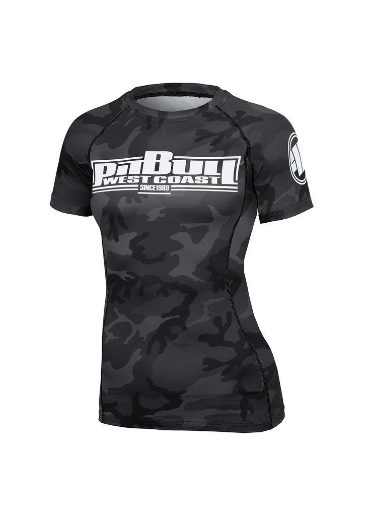 Women's Rashguard All Black Camo