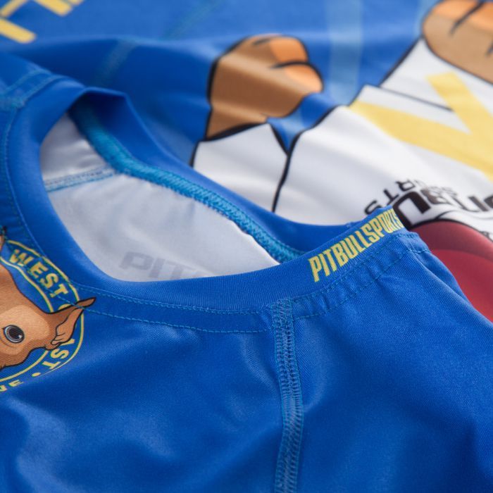 Kurzarm-Rashguard für Kinder LITTLE PB Blau