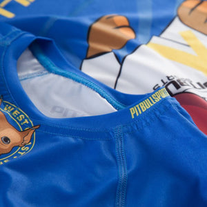 Kurzarm-Rashguard für Kinder LITTLE PB Blau