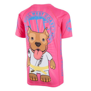 Kurzarm-Rashguard für Kinder LITTLE PB Pink