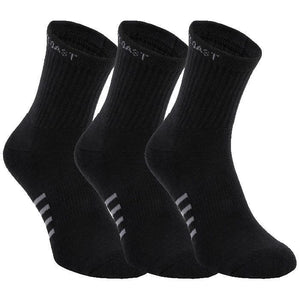 Dünne Knöchelsocken High Ankle 3er-Pack - Schwarz