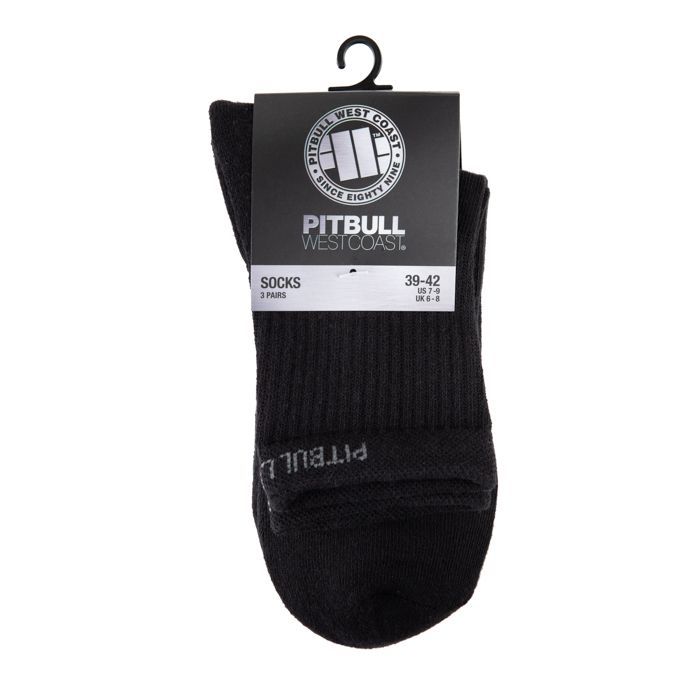 Dünne Knöchelsocken High Ankle 3er-Pack - Schwarz