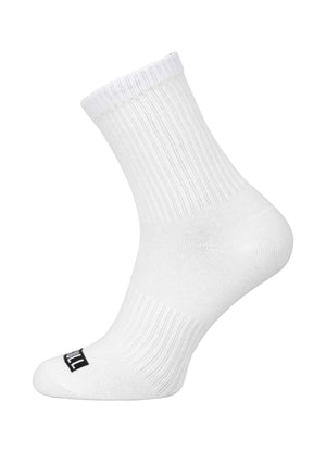 Dünne Socken High Ankle Pitbull 3er-Pack - Weiß