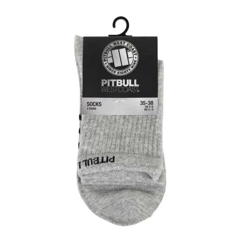 Dünne Knöchelsocken High Ankle 3er-Pack - Grau