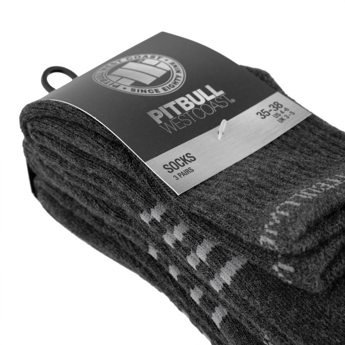 Hohe Knöchelsocken High Ankle 3er-Pack - Anthrazit