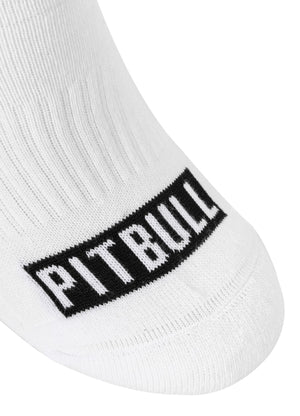 Knöchelhohe Socken Pitbull 3er-Pack - Weiß