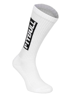 Dicke Socken High Crew Pitbull 3er-Pack - Weiß