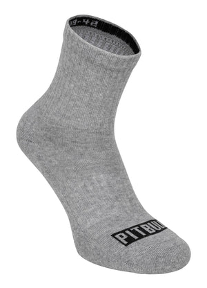 Knöchelhohe Socken Pitbull 3er-Pack - Grau