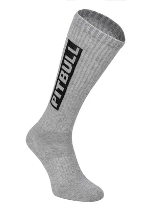 Dünne Socken High Crew Pitbull 3er-Pack - Grau