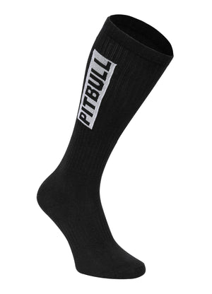 Dünne Socken High Crew Pitbull 3er-Pack - Schwarz