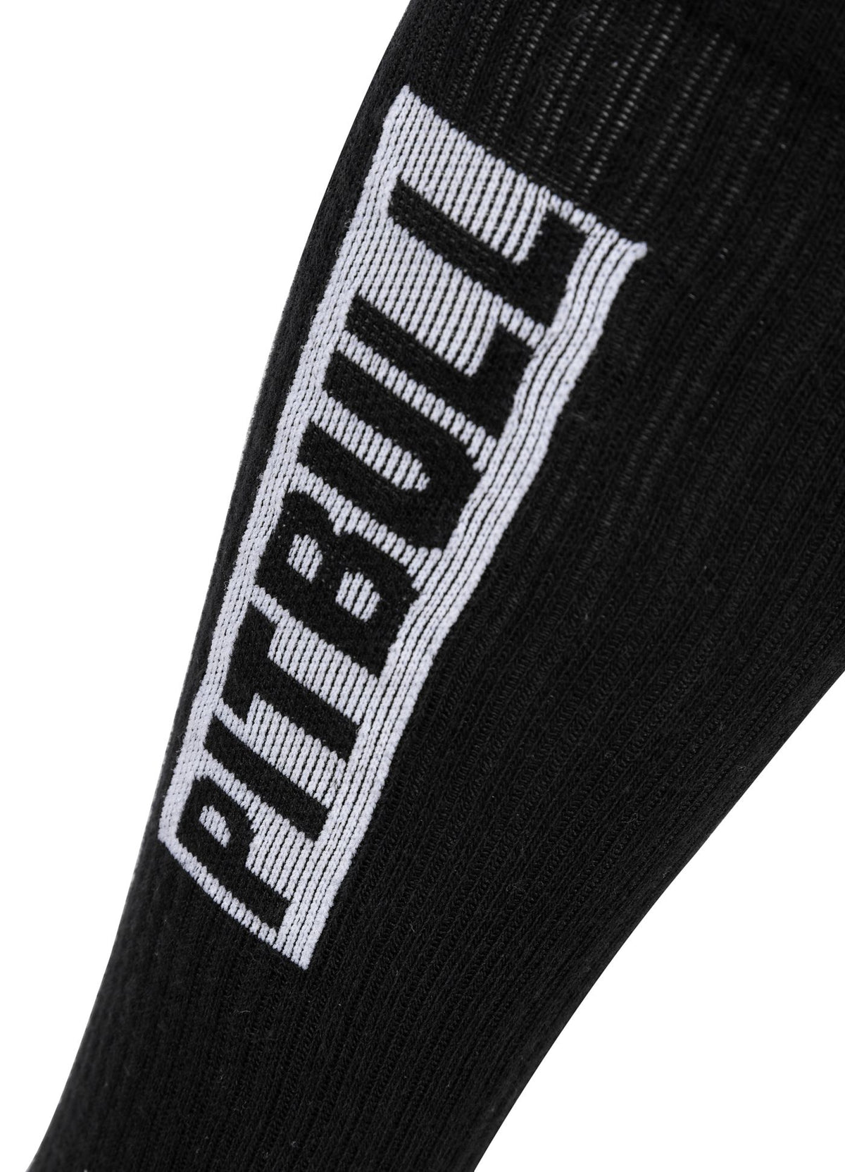 Dünne Socken High Crew Pitbull 3er-Pack - Schwarz