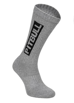 Dicke Socken High Crew Pitbull 3er-Pack - Grau