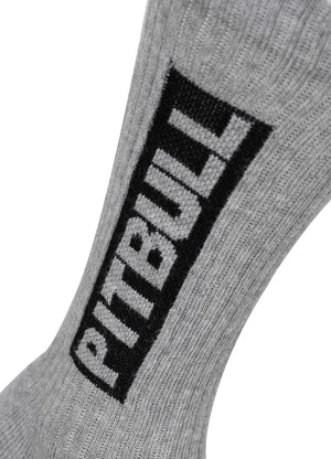 Dicke Socken High Crew Pitbull 3er-Pack - Grau