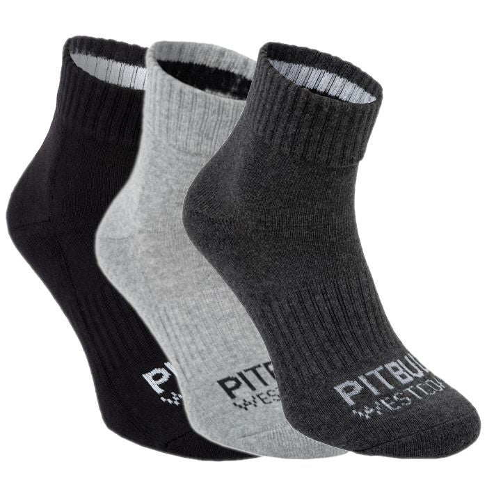 Dünne Socken Low Ankle TNT 3er Pack Grau/Kohle/Schwarz