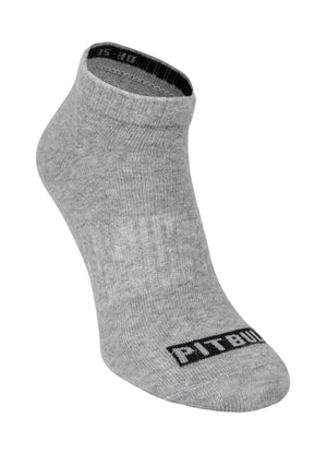 Dünne Socken Pad Pitbull 3er-Pack - Grau