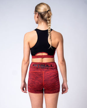 Frauen Kompressionsshorts Performance Pro plus - Rot