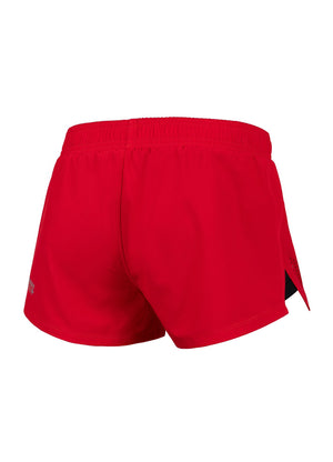 Frauen Shorts Performance Pro plus Small Logo - Rot