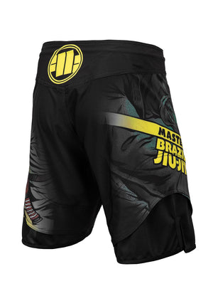 Lange Grappling-Shorts MASTER OF BJJ Schwarz