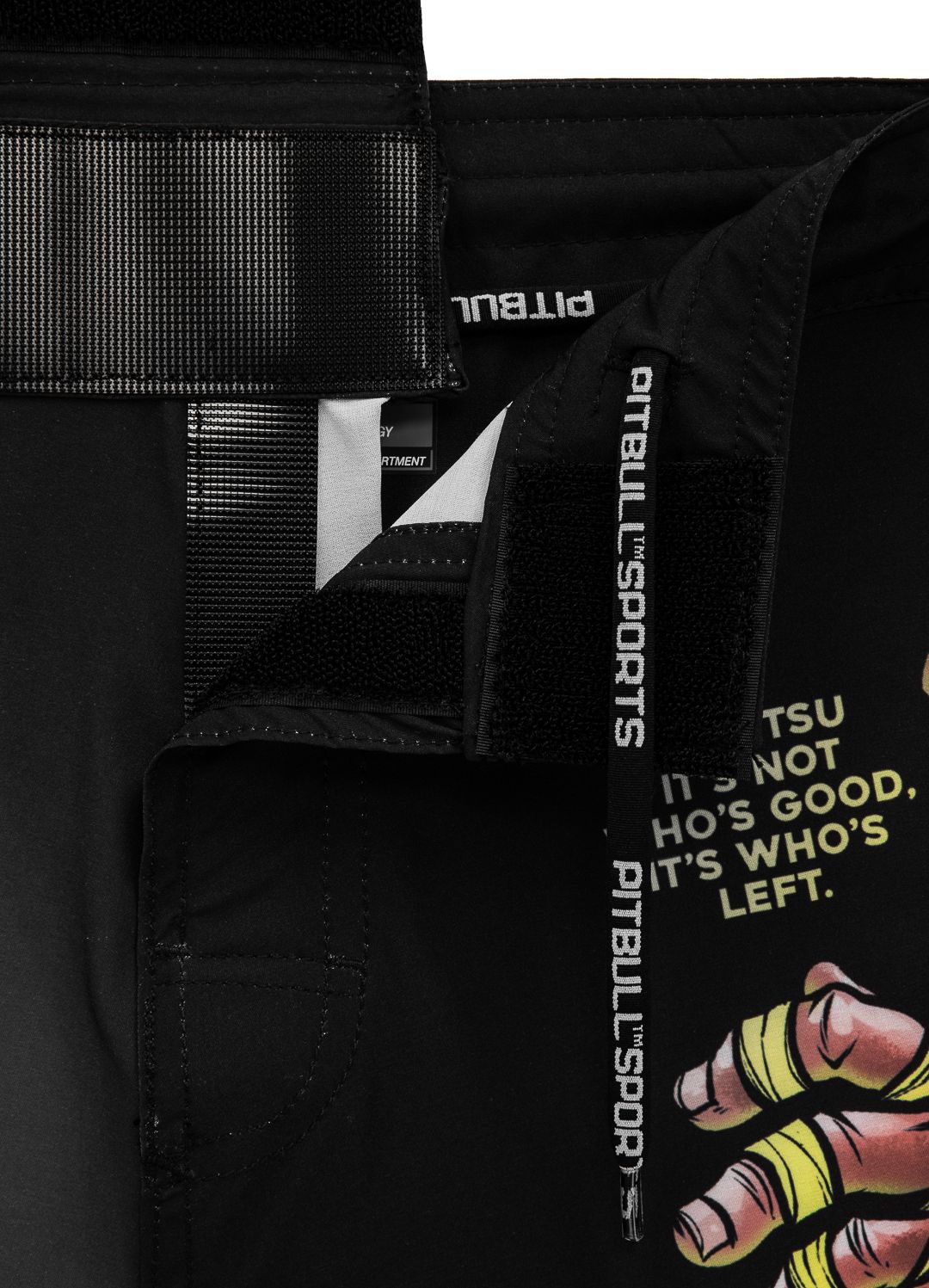 Lange Grappling-Shorts MASTER OF BJJ Schwarz