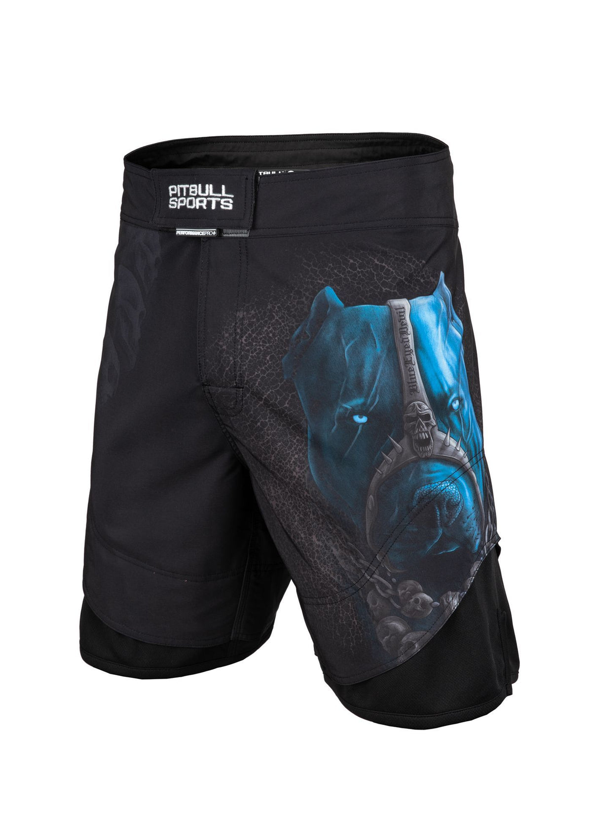 Kampfshorts Mesh Totenkopf Hund