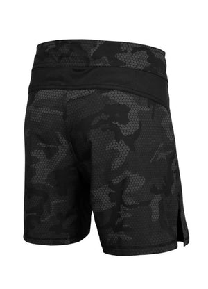 Lange Grappling-Shorts NET HILLTOP All Black Camo