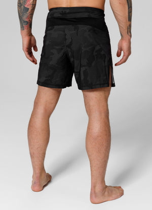 NET CAMO HILLTOP 2 Schwarze Grappling-Shorts 3