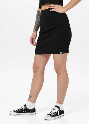 Women's Mini skirt Rib - Black