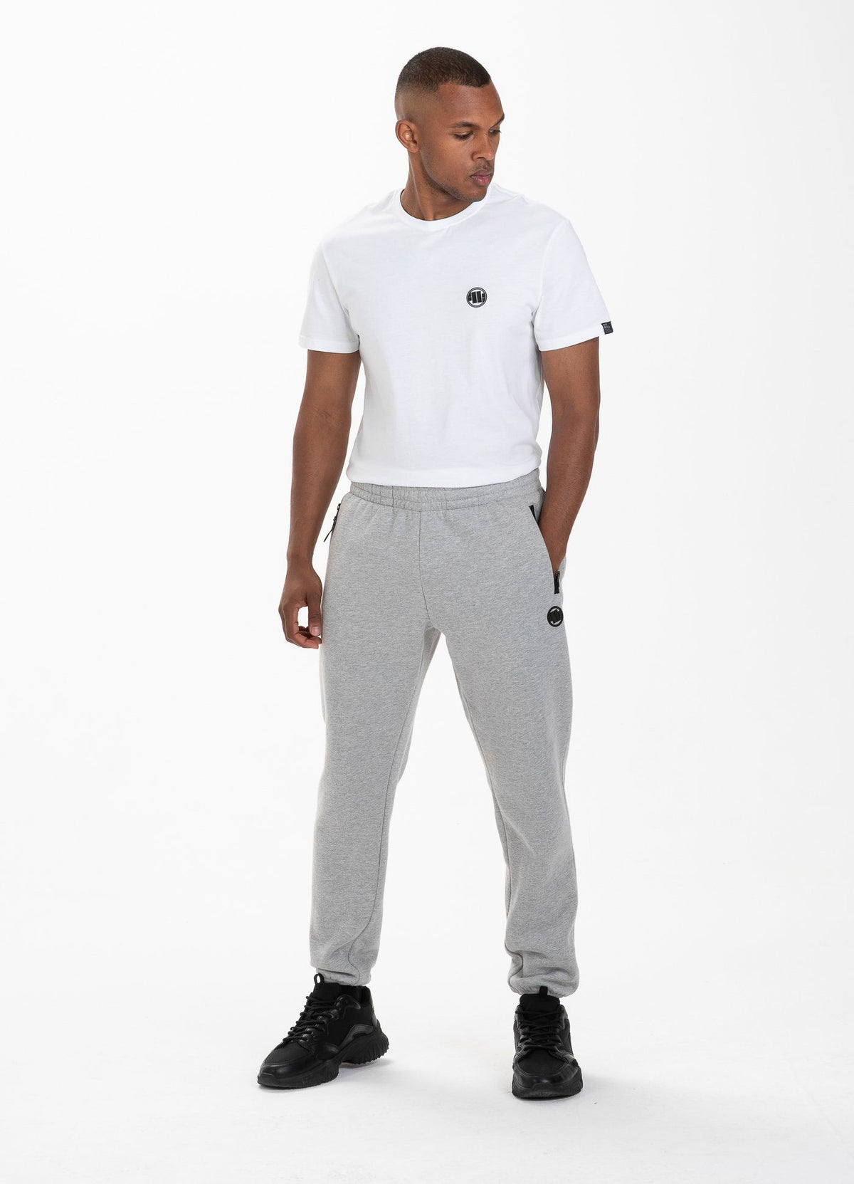 Trainingshose ATHLETIC WHITE LOGO Grau