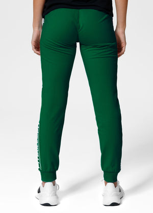 Women's sweatpants French Terry JUDITH - Dark green