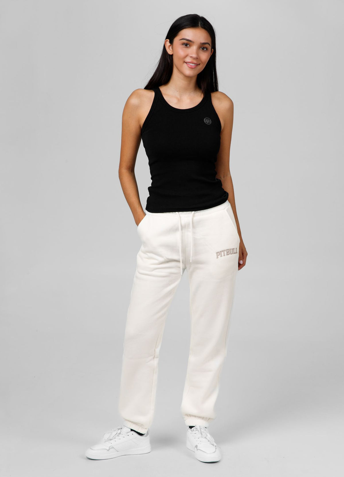 Frauen Jogginghose Oversize Tyrian - Offwhite