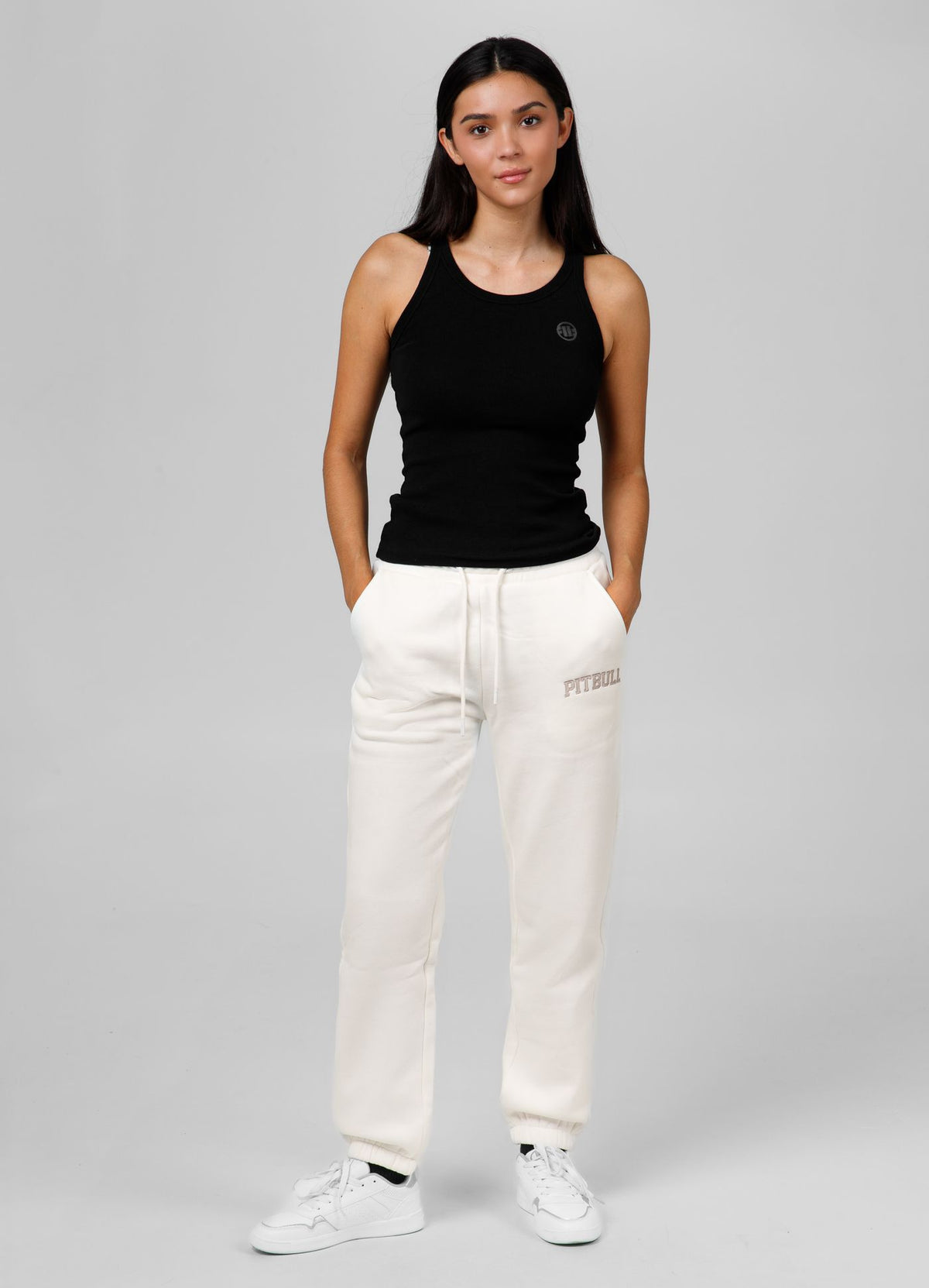 Frauen Jogginghose Oversize Tyrian - Offwhite