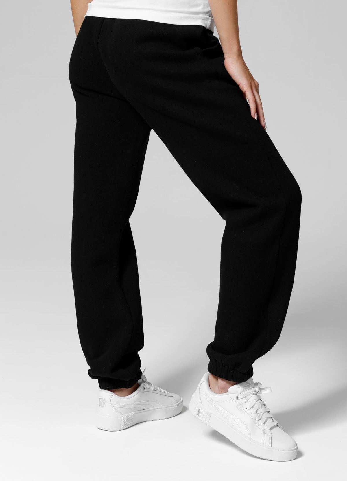 Frauen Jogginghose Oversize Tyrian - Schwarz