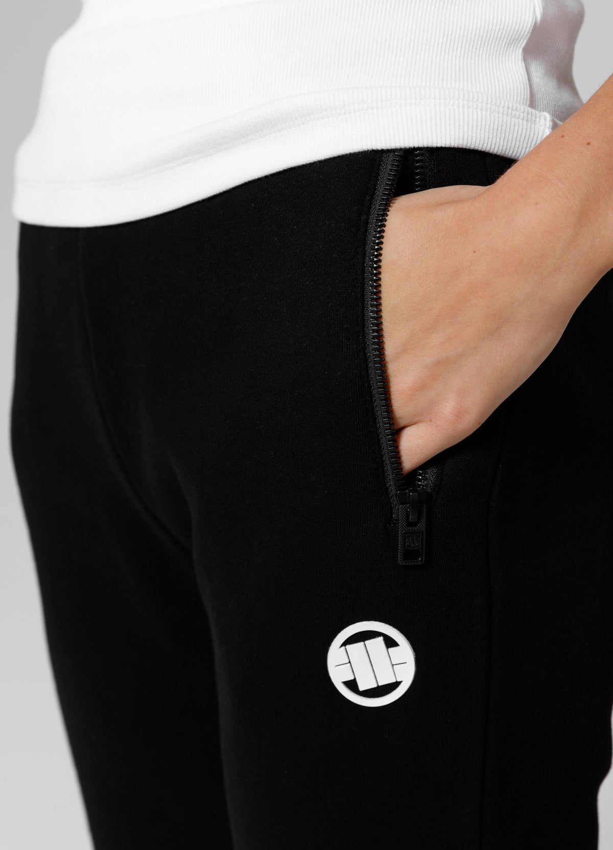 Frauen Jogginghose Small Logo 24 - Schwarz